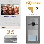 Θυροτηλεόραση Golmar 5 διαμερίσματα με διπλά πλήκτρα Θυροτηλεόραση Golmar 5 διαμερίσματα με διπλά πλήκτρα