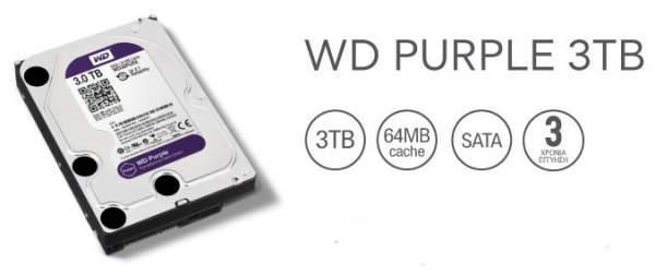 WD PURPLE 3TB - &sigma;&kappa;&lambda;&eta;&rho;&omicron;&sigmaf; &delta;&iota;&sigma;&kappa;&omicron;&sigmaf; &gamma;&iota;&alpha; dvr