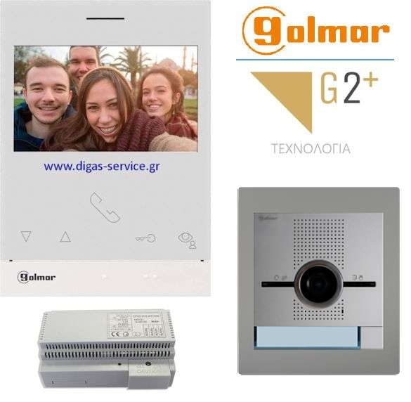 Golmar 2 καλωδίων για 1 διαμέρισμα Θυροτηλεόραση 1 διαμέρισμα - Golmar 2 καλωδίων πολυκατοικίας