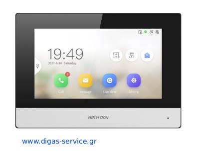 DS-KH6320Y-WTE2 7 inch TFT Screen Indoor Station Black (2-Wire) Hikvision DS-KH6320Y-WTE2 7 inch TFT Screen Indoor Station Black (2-Wire) Hikvision