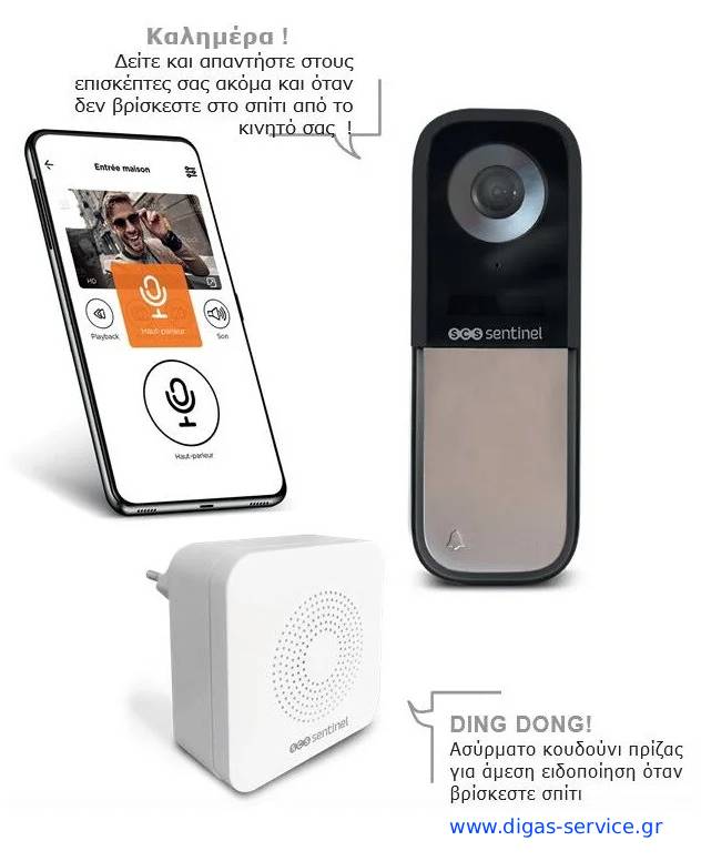 VISIOBELL HD 1080P SENTINEL | Wi-Fi Θυροτηλεόραση VISIOBELL HD 1080P SENTINEL | Wi-Fi Θυροτηλεόραση