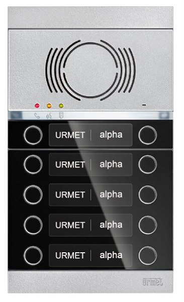 Urmet Alpha Μπουτονιέρα Θυροτηλεφώνου Audio 10 διαμερισμάτων Urmet Alpha Μπουτονιέρα Θυροτηλεφώνου Audio 10 διαμερισμάτων