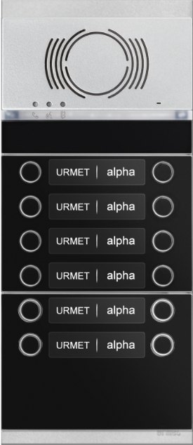 Urmet Alpha Μπουτονιέρα Θυροτηλεφώνου Audio 12 διαμερισμάτων Urmet Alpha Μπουτονιέρα Θυροτηλεφώνου Audio 12 διαμερισμάτων