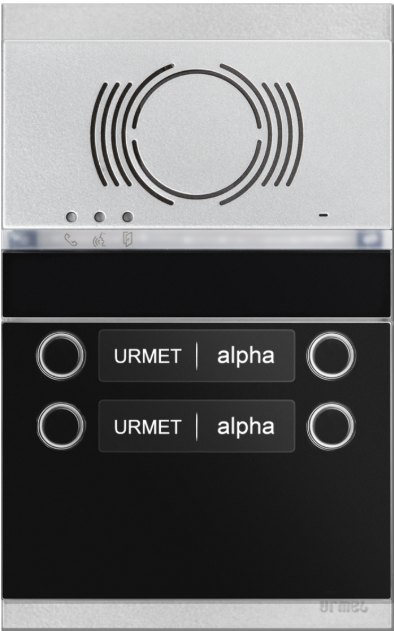 Urmet Alpha Μπουτονιέρα Θυροτηλεφώνου Audio 4 διαμερισμάτων Urmet Alpha Μπουτονιέρα Θυροτηλεφώνου Audio 4 διαμερισμάτων