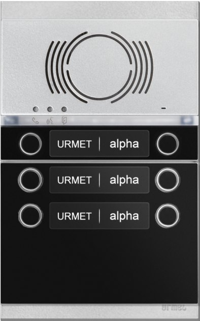 Urmet Alpha Μπουτονιέρα Θυροτηλεφώνου Audio 5 διαμερισμάτων Urmet Alpha Μπουτονιέρα Θυροτηλεφώνου Audio 5 διαμερισμάτων
