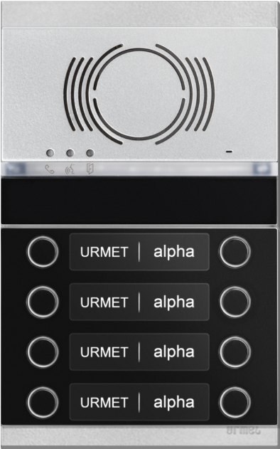 Urmet Alpha Μπουτονιέρα Θυροτηλεφώνου Audio 8 διαμερισμάτων Urmet Alpha Μπουτονιέρα Θυροτηλεφώνου Audio 8 διαμερισμάτων